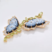 Butterfly Peridot Pendant