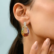 Doorknocker Rainbow Earrings