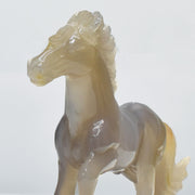 1.17 Kg Agate Horse Hand Carved Sculpture Figurine