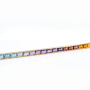 Tennis Bracelet: Rainbow Baguette Edition