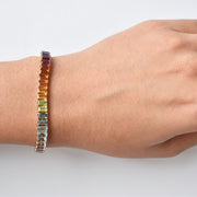 Tennis Bracelet: Rainbow Octagon Link Edition