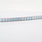Tennis Bracelet - Blue Topaz Square Edition