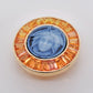 Cameo Versace Medusa Yellow Sapphire Brooch