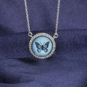 Cameo Butterfly Diamond Pendant