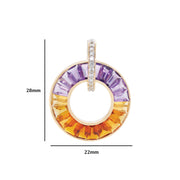 Circle Ametrine Pendant