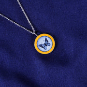 Agate Yellow Butterfly Pendant