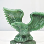 Hand-Carved Natural Green Aventurine Eagle Sculpture