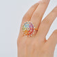 Rainbow Orbit Diamond Ring