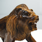 1.53 Kg Natural Tiger's Eye Hand-Carved Lion Sculpture Figurine