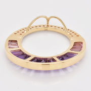 Cleopatra Amethyst and Pink Tourmaline Pendant