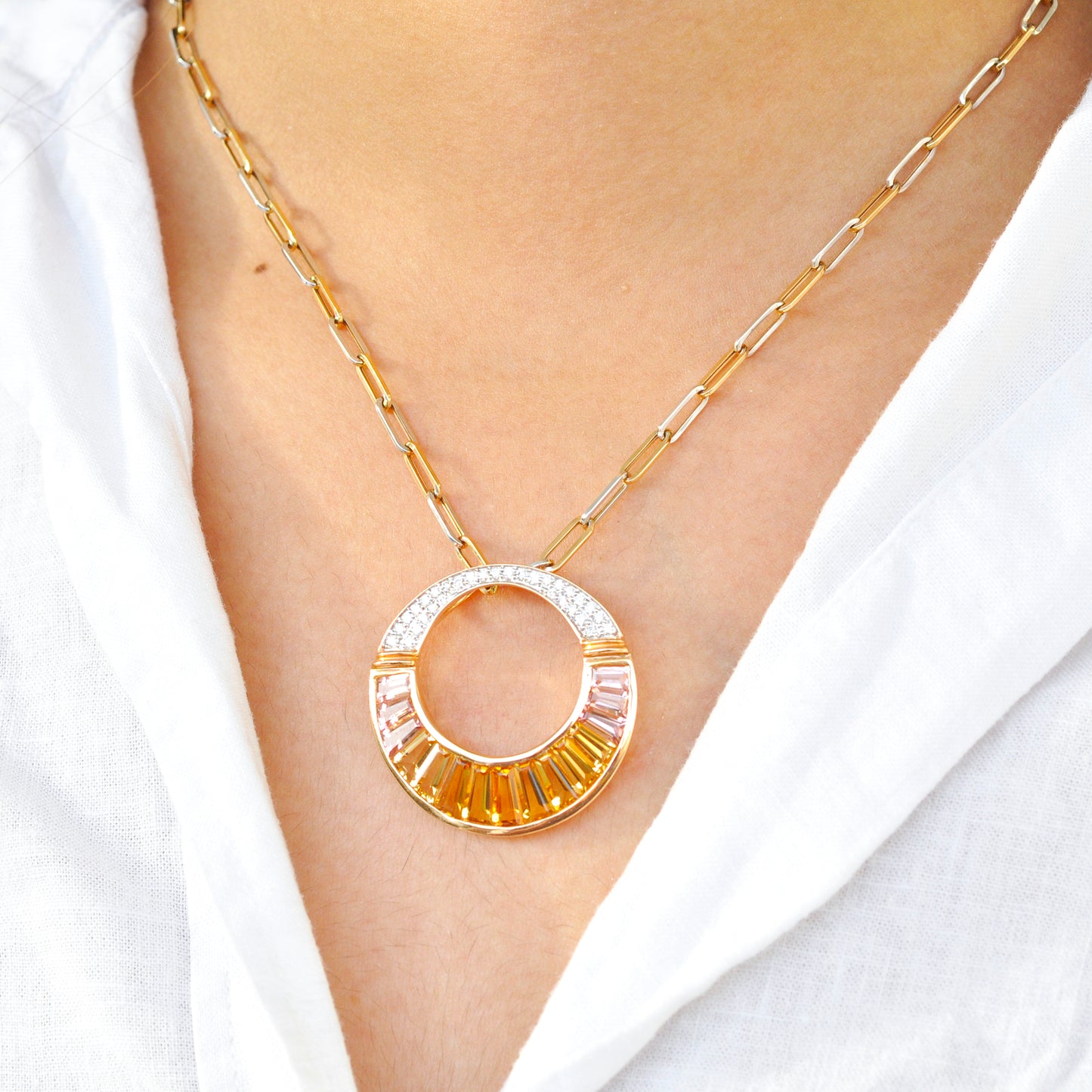 Cleopatra Citrine Pink Tourmaline Set