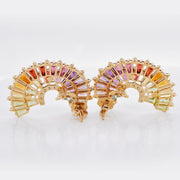 Rainbow Orbit Diamond Earrings