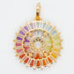 Rainbow Orbit Diamond Pendant