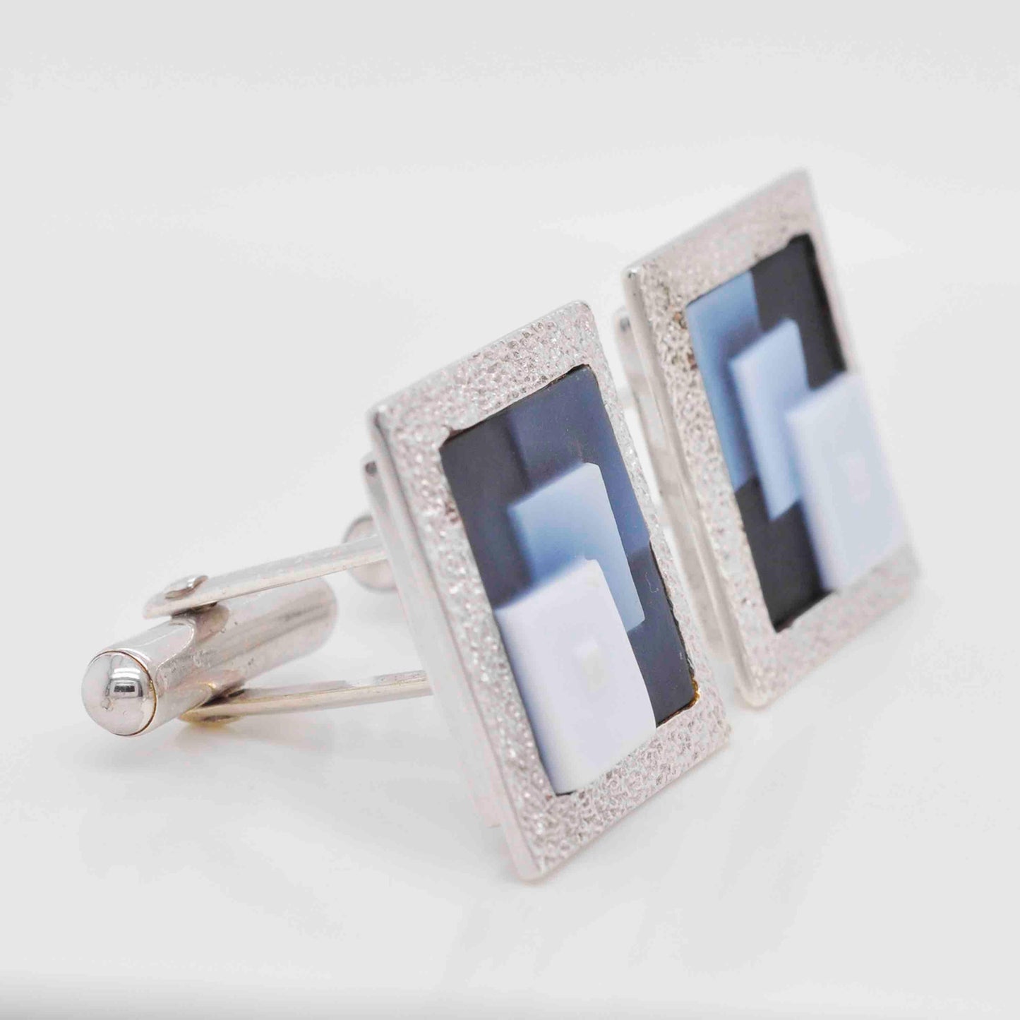 sterling silver square cufflinks