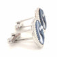 Art Deco Wave Design Cameo Cufflinks