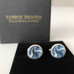 designer cufflinks silver