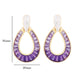 Doorknocker Amethyst Earrings