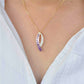 Amethyst Diamond Necklace for Women
