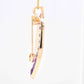 Amethyst Diamond Pendant with yellow Gold