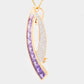 Amethyst Diamond Birthstone Pendant