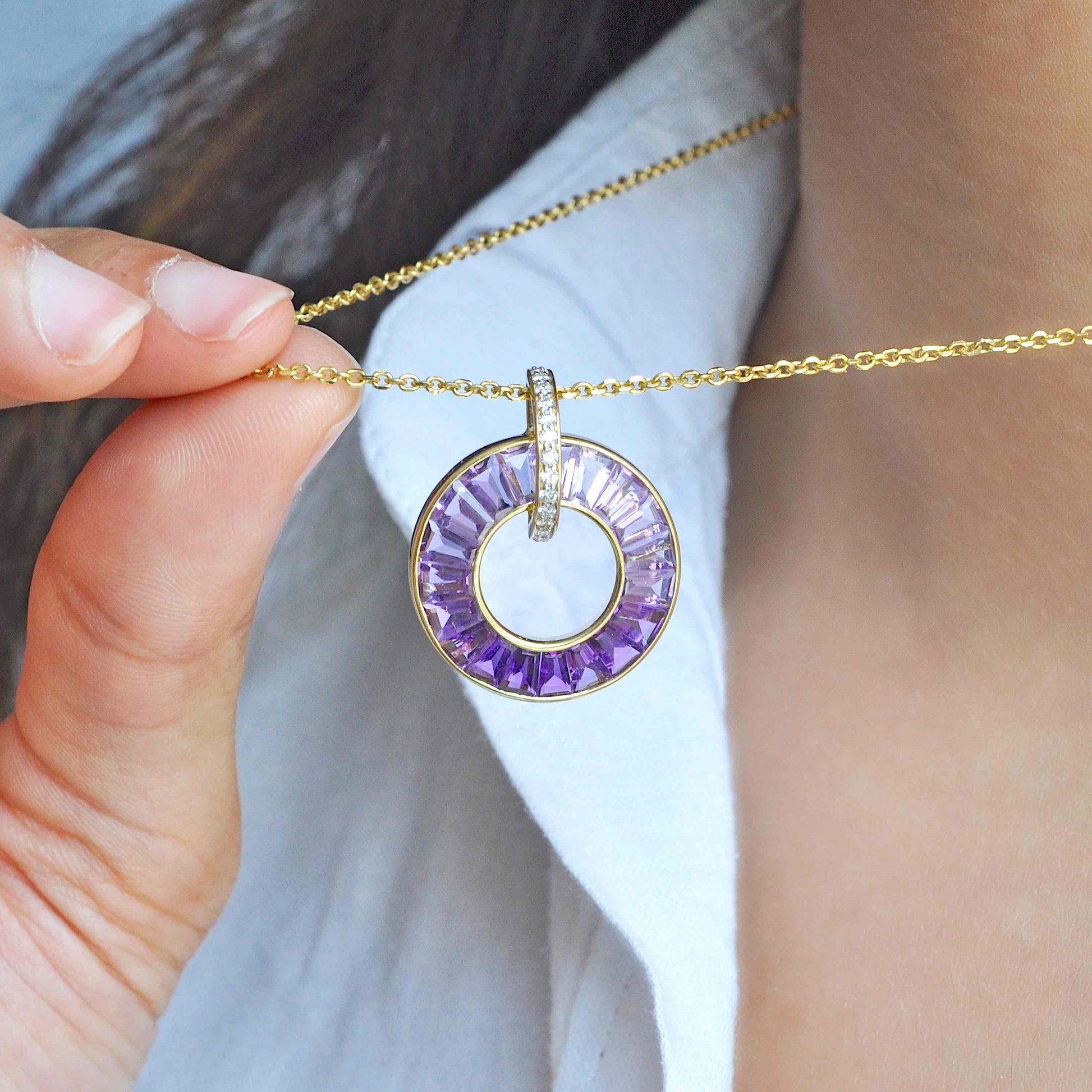 february birthstone necklace