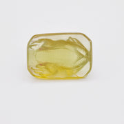 Hand Carved Apatite Frog Carving