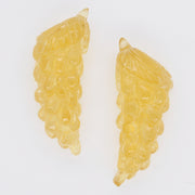 Natural Yellow Apatite Grapes Carving