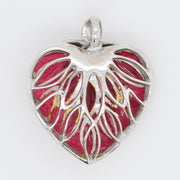 Apple Heart Enamel Pendant