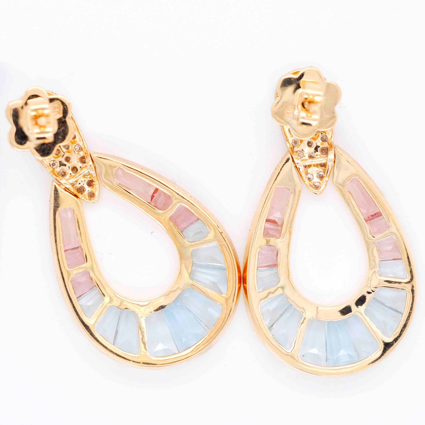 antique gemstone earrings yellow gold