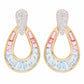 Aquamarine Pink Tourmaline Earrings