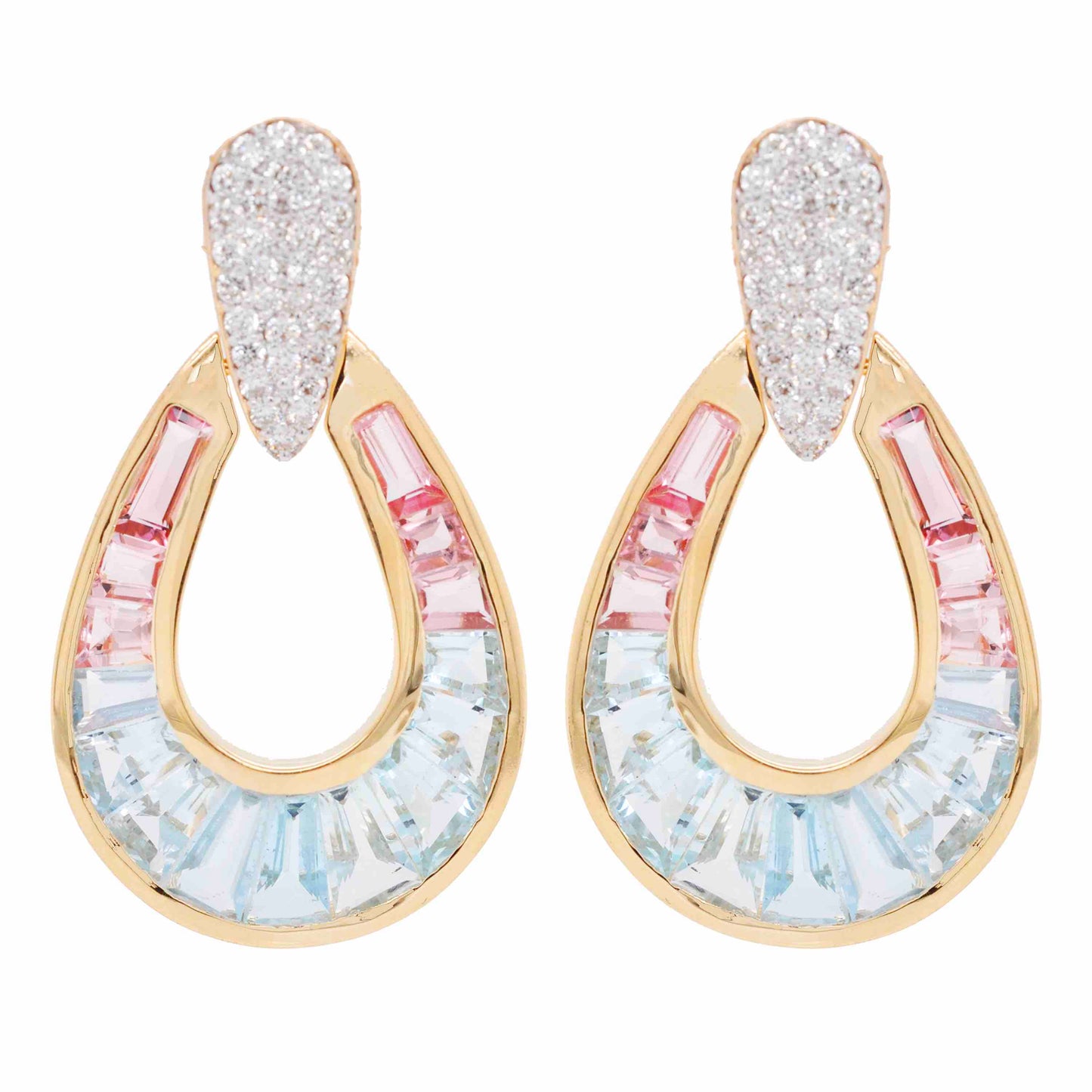 doorknocker earrings gold