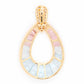 18K Gold Aquamarine Pink Tourmaline Diamond Raindrop Set - Vaibhav Dhadda Jewelry