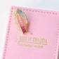 18k Gold Tapered Baguette Pink Tourmaline Aquamarine Diamond Pendant