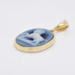 Natural Agate Aries Pendant