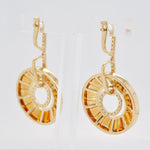 circle stud earrings