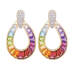 Doorknocker Multi Earrings