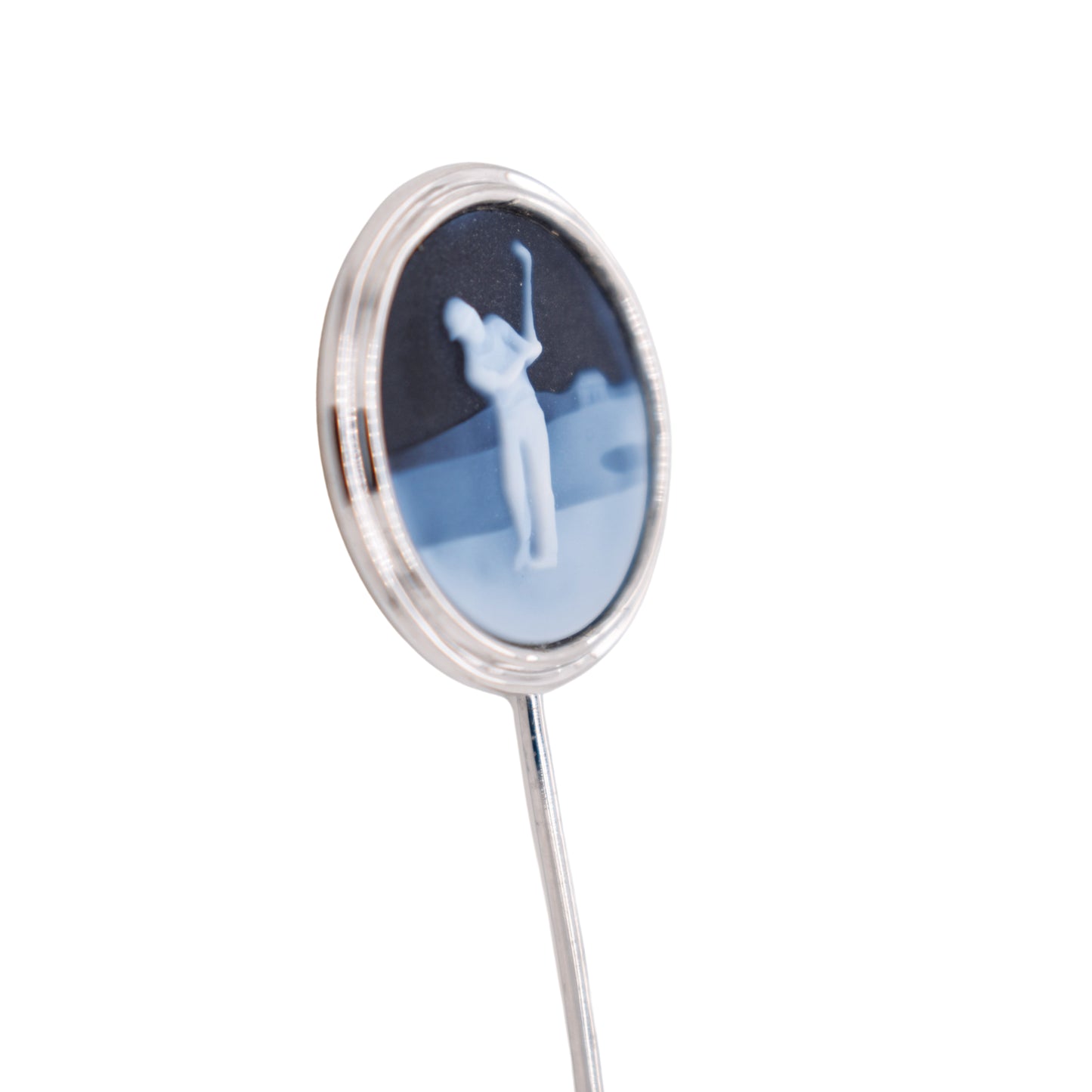 Cameo Golfer Lapel Pin