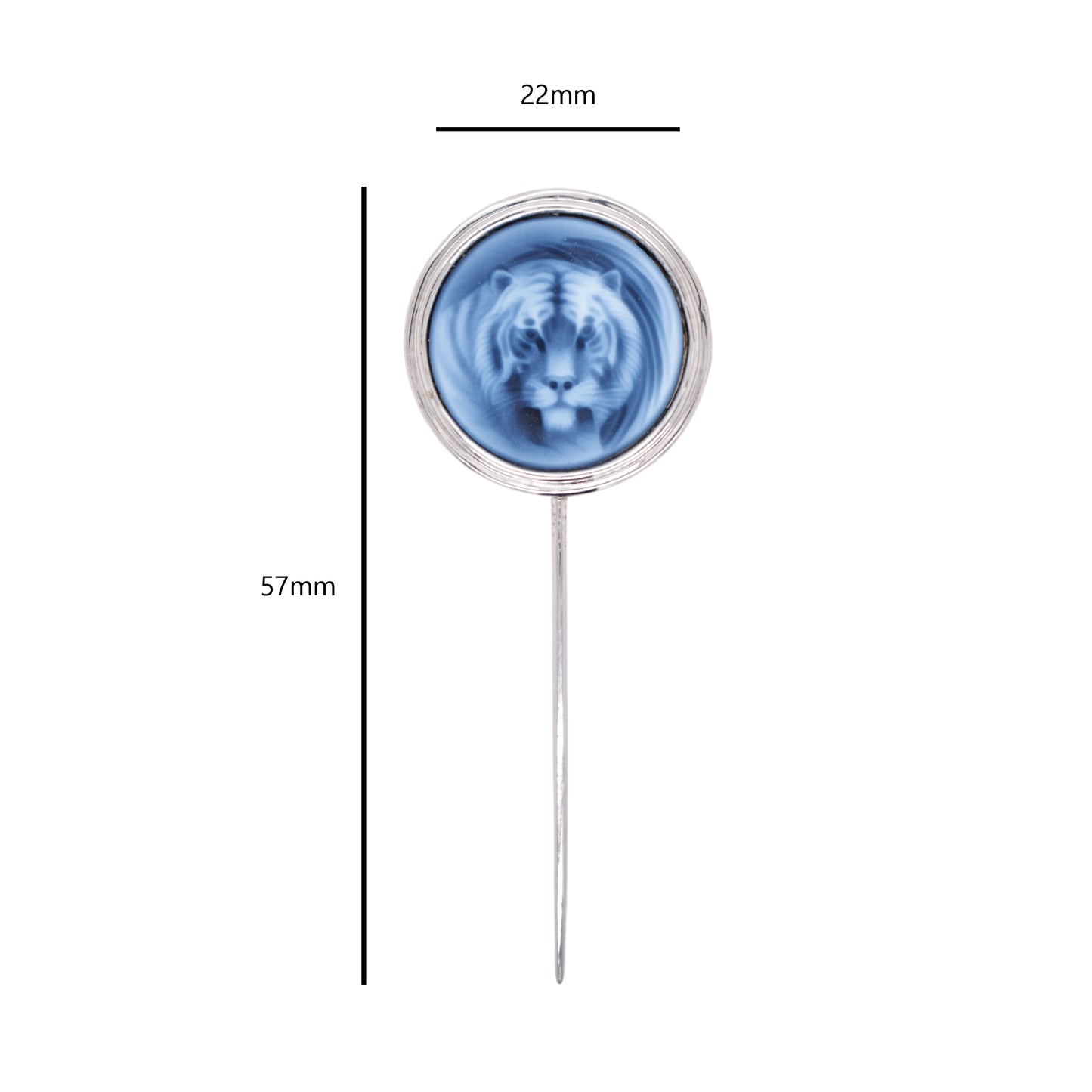 Cameo Tiger Lapel Pin