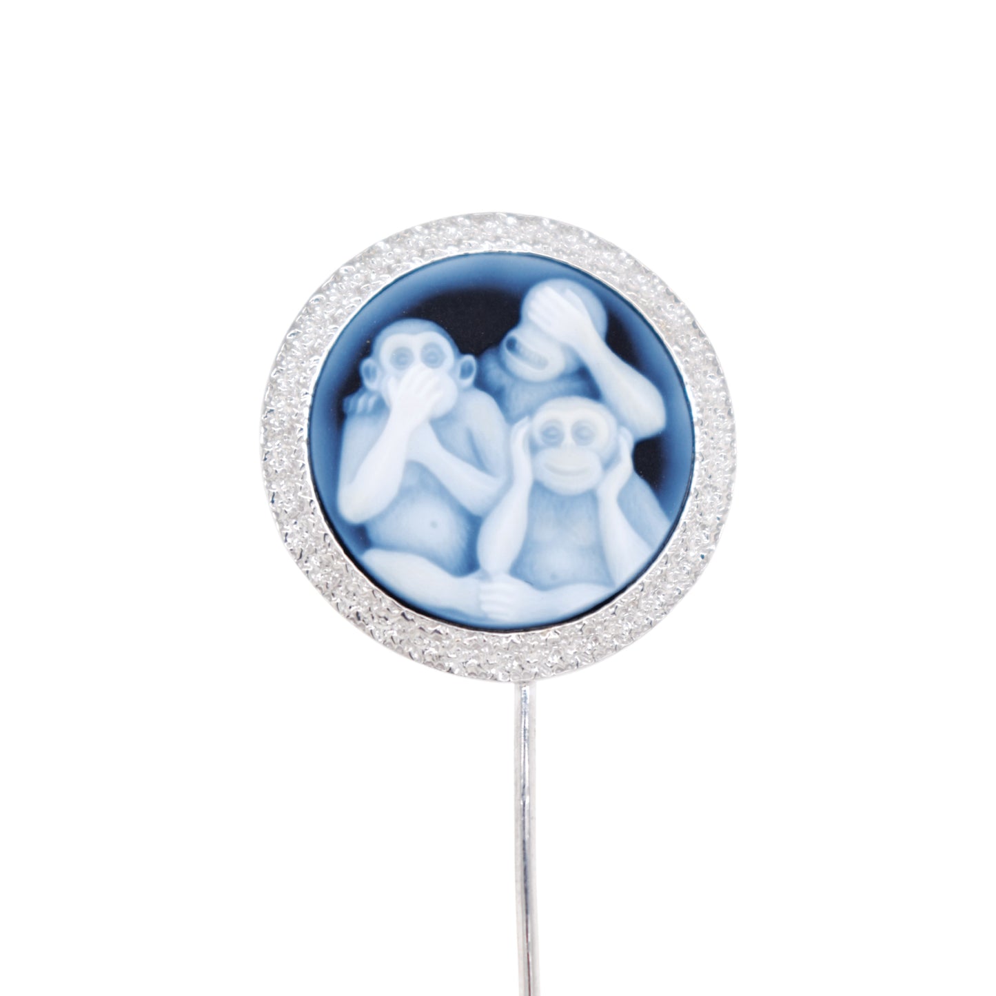 Cameo Monkey lapel pin