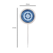 Cameo Compass lapel pin