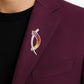 Signature D Diamond Pendant Brooch
