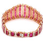 Red Carpet Bracelet in Rose Gold with Ruby