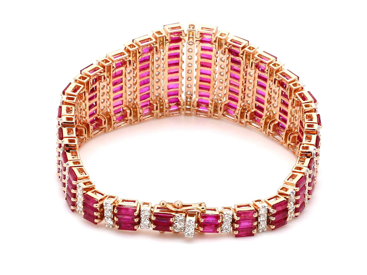 Red Carpet Bracelet in Rose Gold with Ruby