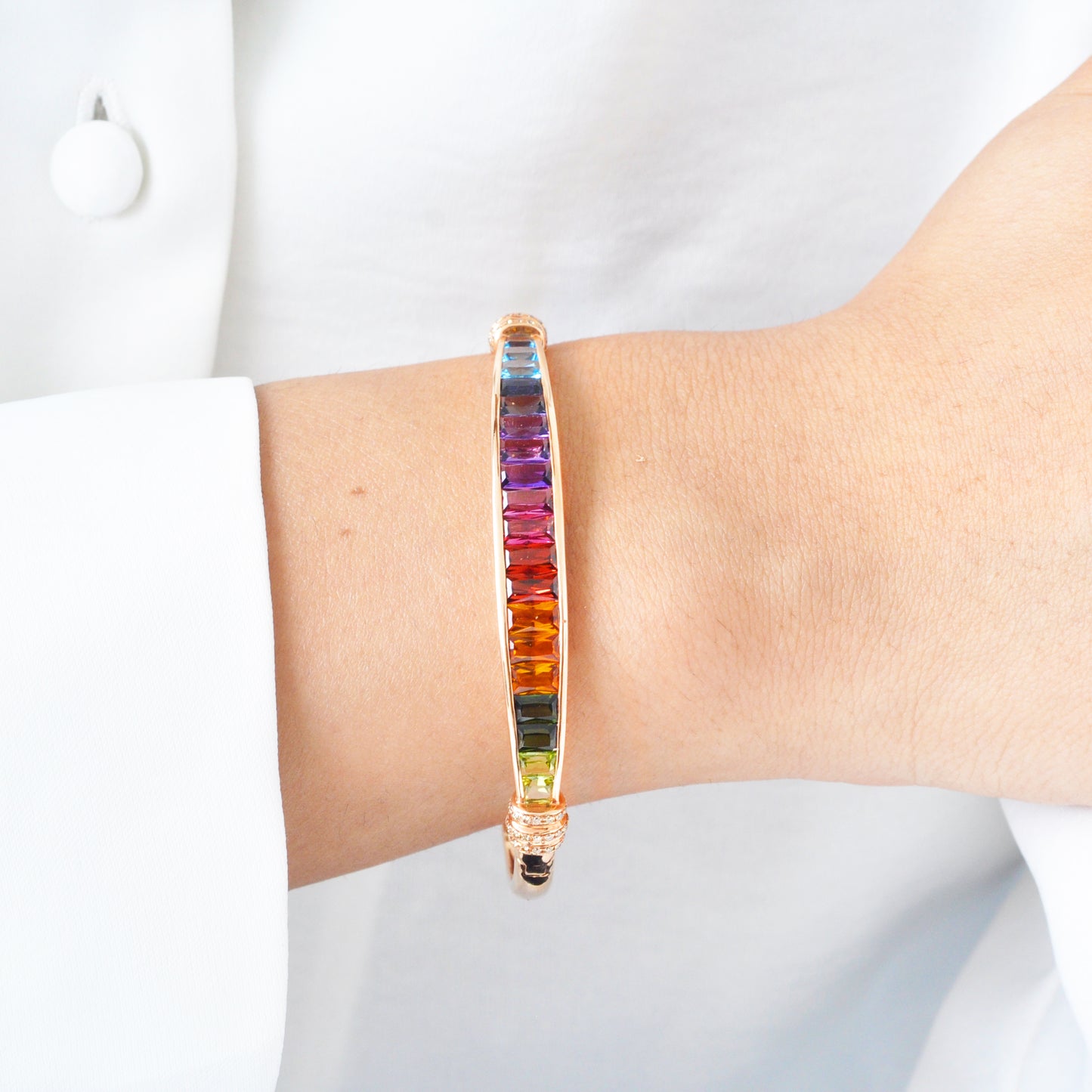 Rainbow Color Line Bracelet