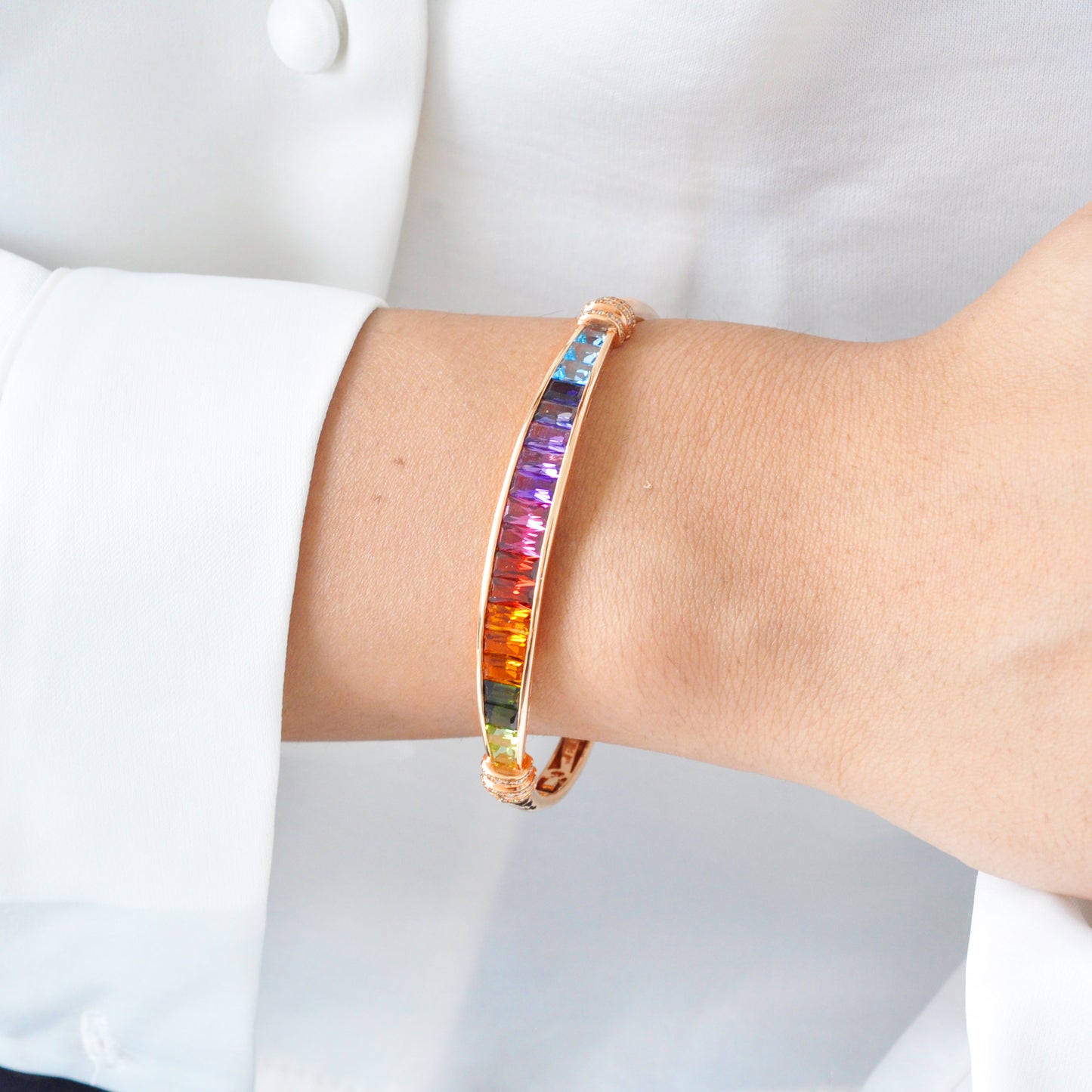 Rainbow Color Line Bracelet
