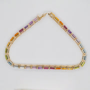 Rainbow Octagon Tennis Bracelet