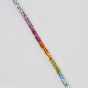 Rainbow Octagon Tennis Bracelet