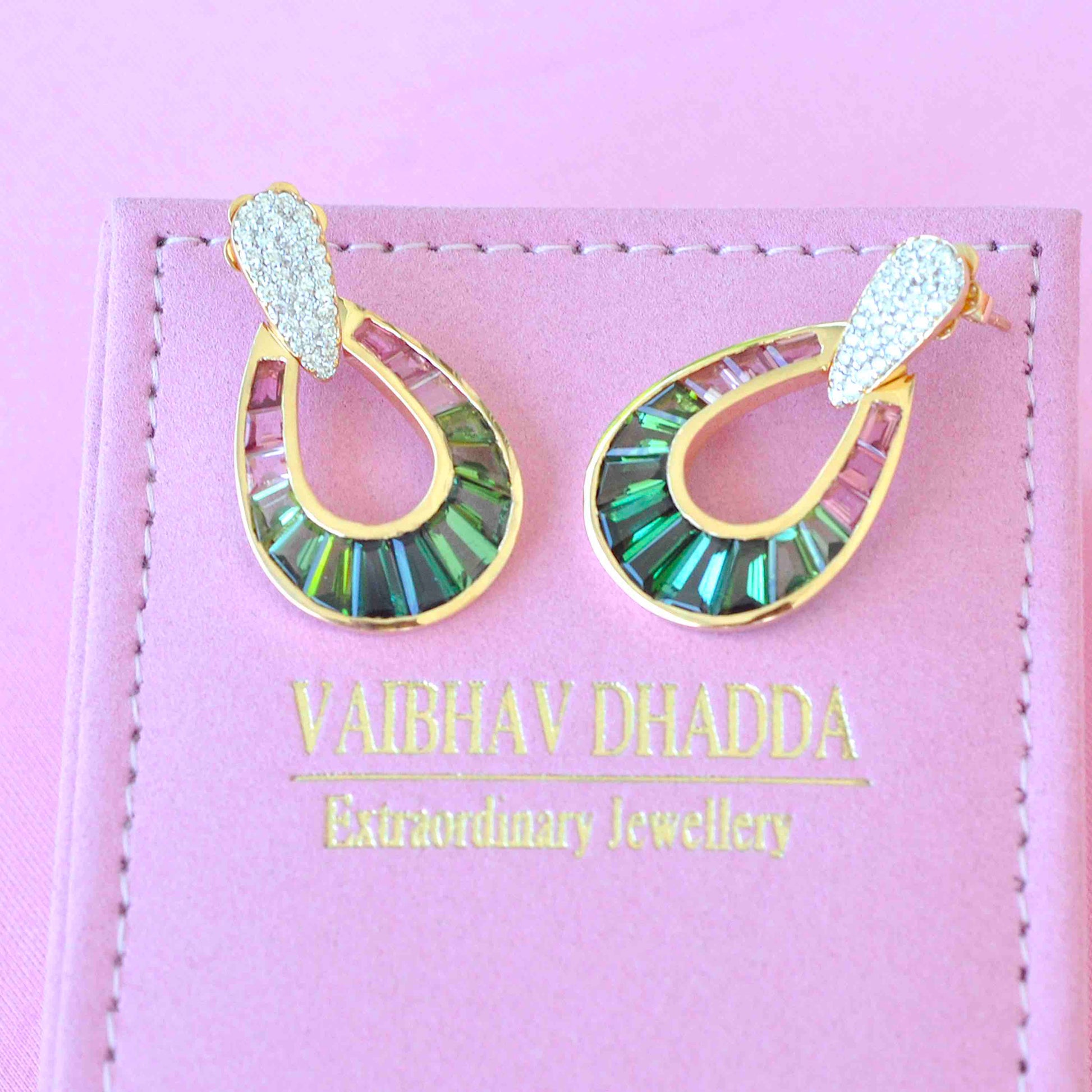 raindrop earrings gold