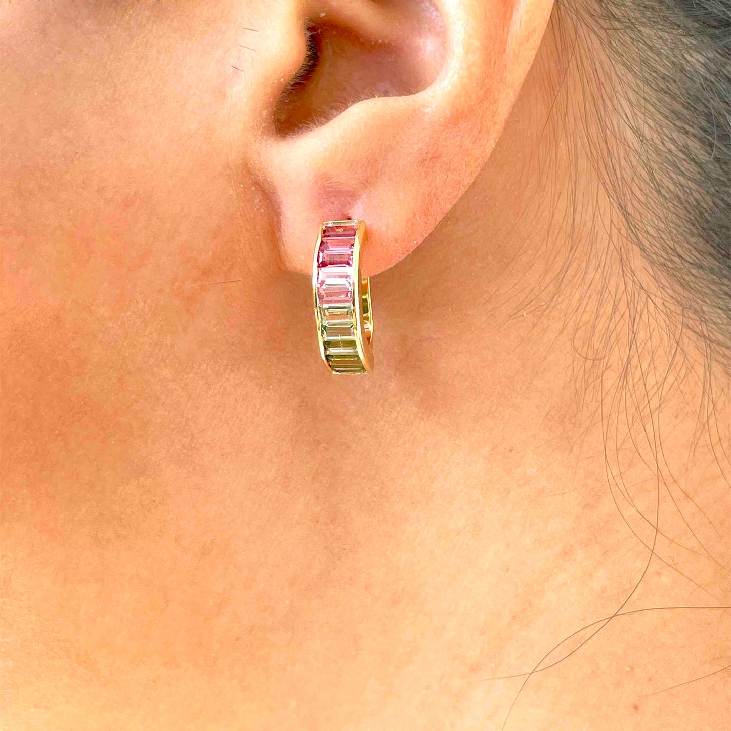 customized bar stud earrings