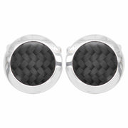 Black Guilloché Enamel Cufflinks